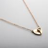 Collar de Acero de Titanio con Circonita de Amor Japonés y Coreano Colgante de Cisne Cadena de Clavícula de Lujo Ligero Joyería de Hierba de Cuatro Hojas Fritillaria