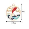 Acessórios de Joalheria DIY Estilo Chinês em Estoque: Cauda de Peixe Koi, Nuvem Auspiciosa, Joias DIY Feitas à Mão, Acessórios para Joias DIY com Gotejamento de Óleo