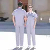 Overol de manga corta de verano con bolsillo tridimensional, transpirable, que absorbe la humedad, ropa de protección laboral para mantenimiento de automóviles, ropa de ingeniería para obras de construcción, venta al por mayor
