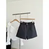 Shorts de Traje Rectos para Mujer Primavera/Verano 2026 Versátiles de Cintura Alta Adelgazantes de Línea A de Pierna Ancha Sueltos Casuales