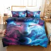 Impresión digital 3D transfronteriza cama tres piezas Kit de patrón de Lobo Amazon AliExpress Wish fabricantes de comercio exterior al por mayor