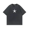 Talla Europea Transfronterizo Tela Lavada Camiseta Hombre Moda Verano Algodón Hip H