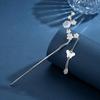 Horquilla de Plata de Ley S925 con Borla de Mariposa para Mujer, Horquilla de Flor de Ciruelo de Alta Gama, Puede Usarse como una Horquilla Moderna de Estilo Chinoiserie