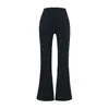 Calça de Yoga Lyocell Tencel para Mulheres, Cintura Alta, Levanta Bumbum, Sensação de Pele Nu, Justa ao Corpo, Alta Elasticidade, Calça Fitness, Calça Casual Flare para Uso ao Ar Livre