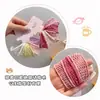 Alta Elasticidade, Faixa de Cabeça com Malha Cortada sem Costura, Prendedor de Rabo de Cavalo Alto Doce, Prendedor de Cabelo Alargado e Durável