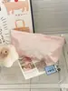 Bolsa de Maquiagem Transfronteiriça com Laço Rosa Perolado Fofa Feminina Alta Qualidade Grande Capacidade Bordada em Cetim de Seda Bolsa de Armazenamento