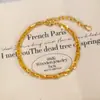 Joyería de Cobre Chapado en Oro con Hilo de Oro, Pulsera de Hueso de Dragón Fluido, Artesanía de Superficie Brillante Deslumbrante, Pulsera Entrelazada, Joyería de Alta Gama