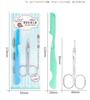 Cuchillo para recortar cejas tijeras para cejas juego de 2 piezas tijeras cuchillo de afeitar para cejas maquillaje herramientas para recortar cejas juego completo de set de maquillaje de belleza Venta al por mayor