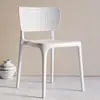 Cadeira de Plástico Portátil para Casa Encosto Empilhável Doméstica Moderna Minimalista Restaurante Banqueta de Plástico Atacado