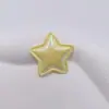 Macaron Brillante Perlado Tela Estrella Estrella de Cinco Puntas Accesorios DIY Accesorios para el Cabello Ropa Accesorios Decorativos Hechos a Mano Corazón