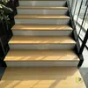 Nuevos peldaños de escalera retro estilo chino, engrosados de 20 mm con veta de madera, baldosas para escalones de apartamento, antideslizantes, piso para escaleras con acabado mate
