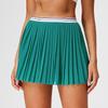Falda plisada de malla deportiva transfronteriza con forro anti-exposición, bolsillos transpirables, minifalda de yoga, falda para golf y tenis al aire libre