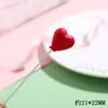 Pegatinas de Globos 3D Coloridas, Pegamento Crema, Kit de Materiales para Fundas de Teléfono DIY, Adornos Pequeños Hechos a Mano, Accesorios de Resina