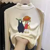 Nova coleção outono e inverno: Camiseta casual versátil de manga comprida para crianças, com gola semi-alta quentinha e feita de um tecido macio e confortável.