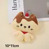 Novo Pingente Criativo de Pelúcia Squeaky Morango Gatinho Boneca Patch Gato Chaveiro Pingente de Mochila