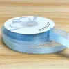 Cinta de Gasa de Color Sólido de Borde Medio de 2.5 cm, Cinta para Ramo de Flores, Cinta para Envoltura de Regalos DIY, Venta al por Mayor