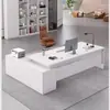 Mesa executiva moderna minimalista, adequada para chefes de empresa, presidentes, gerentes e uso individual, também ideal para escritórios domésticos e salas de estudo