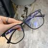 Gafas para miopía miopía ultraligeras poligonales graduales de cara grande con veta de madera para hombres con potencia, de moda, de montura grande, montura retro para mujeres