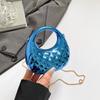 Bolso Caja Acolchado Color Caramelo 2025 Verano Nuevo Estilo Bolso de Mano para Banquetes Bolso Cruzado de Cadena de Hombro de Gama Alta Bolso Dumpling