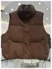 Chaleco de algodón de moda estilo coreano para mujer, nueva colección invierno 2026, talla grande, engrosado y cálido, chaqueta chaleco acolchada