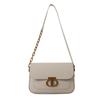 Bolso pequeño cuadrado de nicho retro, estilo occidental, para mujer, estilo bandolera con cadena, estilo mensajero sencillo.