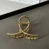 Pinza para el pelo de metal geométrica simple para mujer, pinza para la cabeza, moda coreana, elegante pinza para el pelo de tiburón, accesorios para el pelo que combinan con todo.