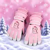 Guantes de invierno para niños de 3 a 17 años, gruesos, resistentes al frío, impermeables, a prueba de viento, antideslizantes, cálidos, para esquí y nieve.