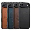 Adecuado para funda de cuero de teléfono móvil Iphone18, Soporte magnético para coche Magsafe con carga inalámbrica Samsung S26, Google 11