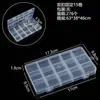 15 grade fixa integrada fivela dupla caixa de armazenamento de plástico transparente frisado unha ferramentas de hardware joias equipamento de pesca caixa PP