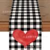 Amazon mais vendido Dia dos Namorados Dia das Mães Caminho de mesa anão vermelho de amor decoração de mesa vendas diretas da fábrica de mesa