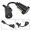 Adaptador de 7 pines americano a 7 pines europeo para remolque, arnés de remolque, conector de enchufe para luz de freno, direccional, trasera