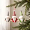 Cross-border novo tecido de Natal floresta boneca pingente sem rosto boneca ornamentos cena decoração atacado em estoque