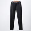 Pantalones casuales de invierno para hombre, gruesos, de color liso, ajustados y rectos, 3R314