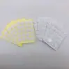 Suportes para Pavio de Vela Adesivo Dupla Face para Pavio de Vela Diâmetro 2cm Amarelo 20 Adesivos para Velas