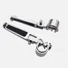 Adecuado para motocicletas Harley, Suzuki, Honda, defensas de motor plegables, estriberas y montaje de estriberas