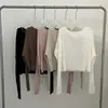 SHE U Guangzhou Trece Hong Ropa de Mujer al por Mayor Estilo Puro Deseo Top de Punto de un Hombro Mujer 26 Nuevo Estilo de Principios de Otoño Adelgazante Manga Larga