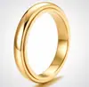 Anillos de Acero de Titanio Sencillos Europeos y Americanos a Juego para Pareja Anillo de Banda Lisa de 4 mm Unisex de Moda Joyería para Manos Resistente al Color