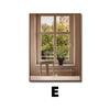 Pintura Colgante de Ventana Falsa de Estilo Francés para Dormitorio, Cabecera, Pintura Decorativa de Madera Natural Estilo Ins para Arte de Pared de Sala de Estar, Pintura para Exhibición de Mesa de Aparador