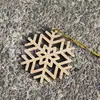 Suministro de Calidad Artesanías de Madera Comestibles Creativo Madera Dorado Navidad Regalo Colgantes Fabricante de Origen