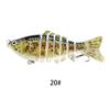 Cebo Duro de Plástico de 10 cm 15.5 g Señuelo Multisección Señuelo Biónico de 7 Secciones Cebo Artificial Señuelo de Pesca Venta al por Mayor