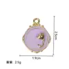 Colgante de Pintura al Óleo Jardín de Monet Estilo Chino Nuevo Colgante de Collar de Esmalte y Perla Flor Pájaro Accesorios de Joyería DIY
