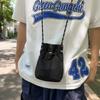 Bolsa Transversal Literária Transfronteiriça Cordão Bolsa Pequena Design de Nicho Moda Verão Leve Bolsa para Celular Bolsa de Pano de Armazenamento Japonesa e Coreana