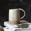 Tazas de Cerámica Horneada Personalizadas para Uso Doméstico, Diseño Único, Juego de Tazas de Café para Pareja de Cerámica Rústica