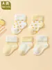 Calcetines de Algodón Grueso Cálidos Absorbentes de Sudor Lindos Puño Suelto Longitud Media para Bebé Recién Nacido Otoño/Invierno Venta al por Mayor Personalizada