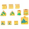 Tienda de oro con accesorios de oro de alto color para manualidades Pulsera de figura Jiangshan, collar, cuentas