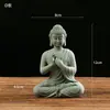 Escritorio de estilo chino, Buda Wei del Norte, estatua de Buda, micropaisaje de Buda, pecera, paisajismo, rocalla, adornos de escritorio, té, mascota, fragancia, decoración de camino