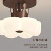 [Yan Xuan] Lámpara de Techo de Pasillo de Aire Crema Lámpara de Pared de Flor Creativa Lámpara de Araña de Noche Lámpara de Araña Moderna Simple