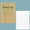 Alunos da Escola Primária Wendu 32K16K Caderno de Deveres de Casa Dobrável Caderno do Ensino Fundamental Livro de Matemática Livro de Inglês Texto de Redação Novas Palavras