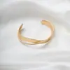 Pulsera Anillo Mobius Minimalista Mate Tiliani Joyería de Mano para Mujer Pulsera Dorada de Celebridad Cibernética Lujo Ligero Nicho