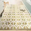 Alfombra de estilo nórdico para sala de estar, mesa de centro sencilla, sofá, dormitorio, alfombra de cobertura total, alfombra de mesita de noche, alfombra de área grande para uso doméstico